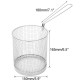 Stainless Steel Round Fry Basket Long Handle Fried Scampi Chips Chicken Fryer Strainer Stainless Steel Round Fry Basket Long Handle Fried Scampi Chips Chicken Fryer Strainer