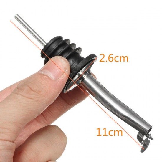Stainless Steel Whisky Liquor Oil Wine Bottle Pourer Stopper Dispenser With Lid Stainless Steel Whisky Liquor Oil Wine Bottle Pourer Stopper Dispenser With Lid