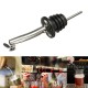 Stainless Steel Whisky Liquor Oil Wine Bottle Pourer Stopper Dispenser With Lid