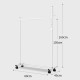 Standing Landing Drying Rack Cloth Hanger Wardrobe Hanging Floor Iron Organizer Storage Shelf