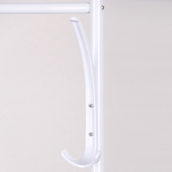 Standing Landing Drying Rack Cloth Hanger Wardrobe Hanging Floor Iron Organizer Storage Shelf Standing Landing Drying Rack Cloth Hanger Wardrobe Hanging Floor Iron Organizer Storage Shelf