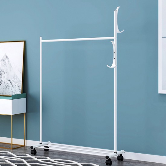 Standing Landing Drying Rack Cloth Hanger Wardrobe Hanging Floor Iron Organizer Storage Shelf Standing Landing Drying Rack Cloth Hanger Wardrobe Hanging Floor Iron Organizer Storage Shelf