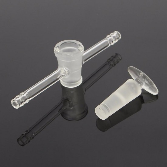 Straight Adapter with Glass Stopcock Hose Connection Glass Valve Lab Glass Stopcock Chemical Valve Straight Adapter with Glass Stopcock Hose Connection Glass Valve Lab Glass Stopcock Chemical Valve