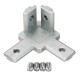 CJ30 T Slot 3 Way 90 Degree Inside Corner Connector Joint Bracket for 3030 Series Aluminum Profile CJ30 T Slot 3 Way 90 Degree Inside Corner Connector Joint Bracket for 3030 Series Aluminum Profile