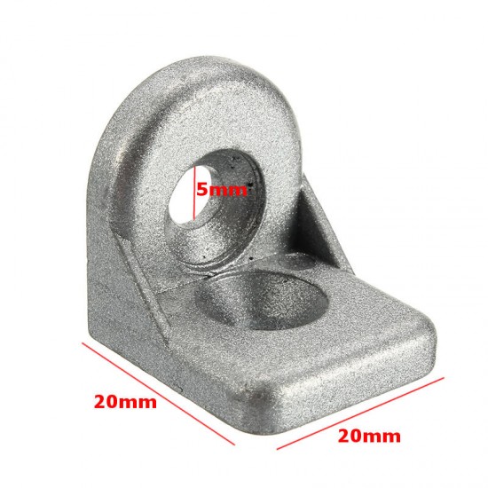 ZAS20 4Pcs Steel Ring Angle Bracket Corner Brackets Zinc alloy 20x20mm
