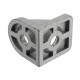 ZAS20 4Pcs Steel Ring Angle Bracket Corner Brackets Zinc alloy 20x20mm