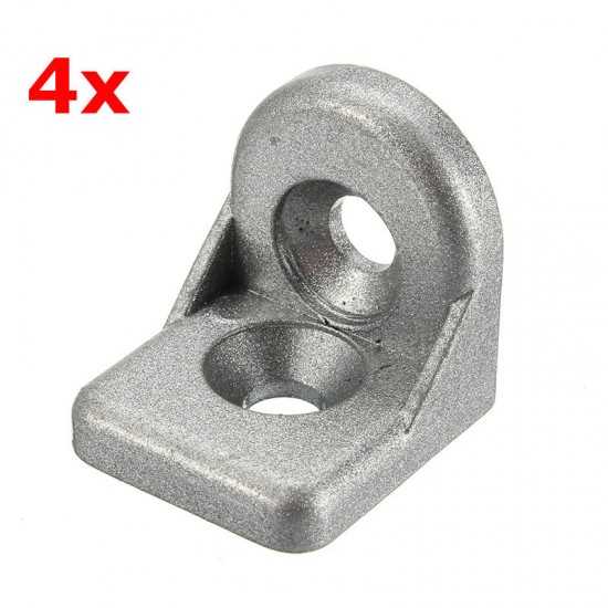 ZAS20 4Pcs Steel Ring Angle Bracket Corner Brackets Zinc alloy 20x20mm