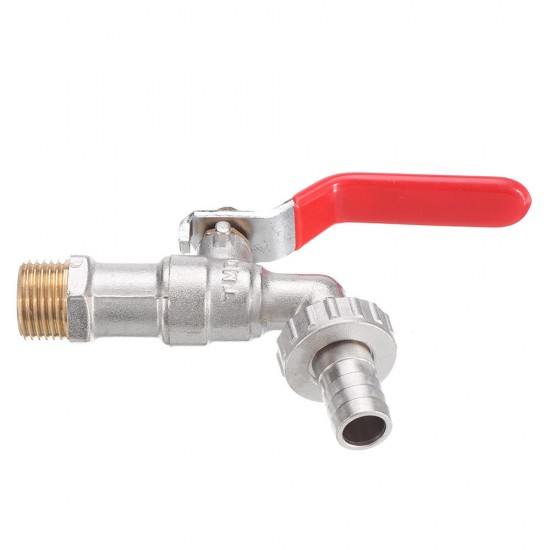 1/2'' Lever Brass Single Cold Tap Washing Machine Faucet Adapter w/ Nozzle Male Thread for Garden Irrigation 1/2'' Lever Brass Single Cold Tap Washing Machine Faucet Adapter w/ Nozzle Male Thread for Garden Irrigation
