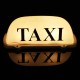 Taxi Magnetic Base Yellow LED Cab Taximeter Roof Top Sign Light Lamp White Box