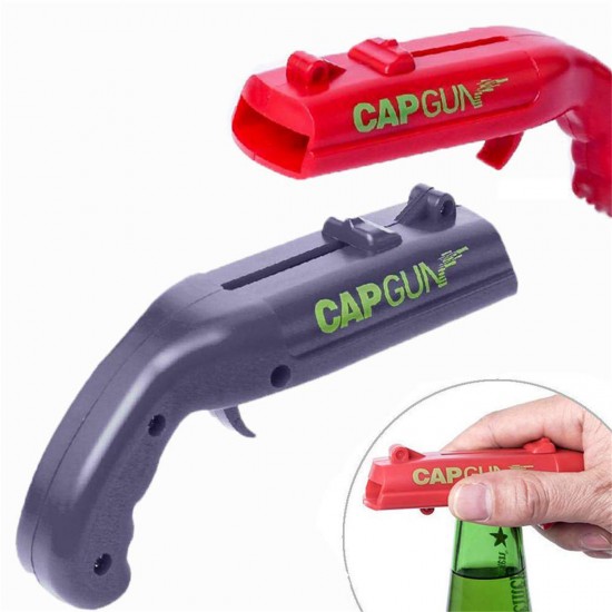 Three Colors ABS Creative Cap Launcher Shooter Bottle Opener Magnetic Drink Opener for Home Party Drinking