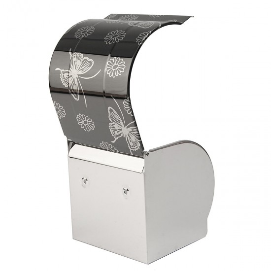 Toilet Paper Holder Paper Tissue Box Wall Mounted Support Toilet Paper Holder Paper Tissue Box Wall Mounted Support