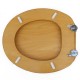 Toilet Seat Covers Round Wood Durable Lift off Closed Front Elongated Comfort