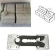 U-Type Metal Iron Sheets Plastic Buckle Sofa Couch Sectional Furniture Connector