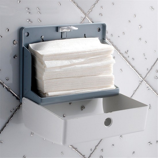 Wall Mounted Tissue Case Bathroom Dispenser Towel Paper Shelf Holder C-Fold Hand Towel