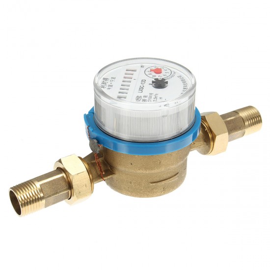 Water Meter Flow Cold Hot Water House Garden Various Water Hose Pipe Connectors 1.5m3/h
