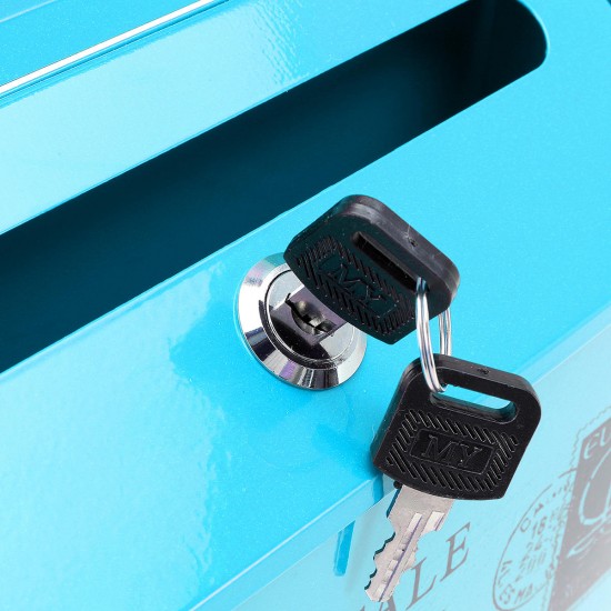 Waterproof Outdoor Metal Post Box Letter Mailbox Wall Mounted Lockable 2 Keys Mail Box Waterproof Outdoor Metal Post Box Letter Mailbox Wall Mounted Lockable 2 Keys Mail Box