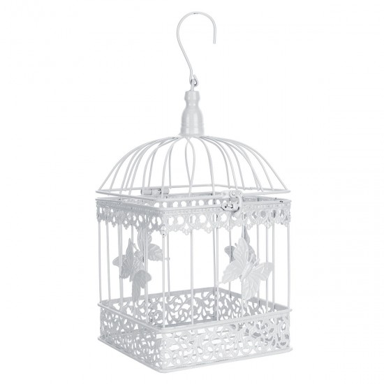 Wishing Well Bird Cage Wedding White Birdcage Cards Box Decor Supplies