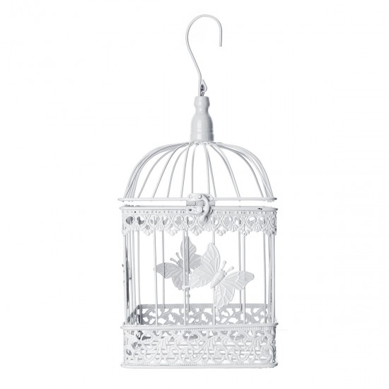 Wishing Well Bird Cage Wedding White Birdcage Cards Box Decor Supplies