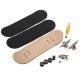 Wooden Deck Fingerboard Skateboard Maple Wood with Bearings Kids Gift Decorations Wooden Deck Fingerboard Skateboard Maple Wood with Bearings Kids Gift Decorations