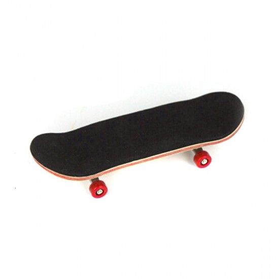 Wooden Deck Fingerboard Skateboard Maple Wood with Bearings Kids Gift Decorations Wooden Deck Fingerboard Skateboard Maple Wood with Bearings Kids Gift Decorations