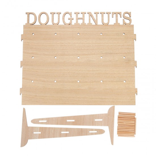Wooden Donut Wall Stand Holder Sweet Doughnut Holds Wedding Party Kitchen Storage Rack Wooden Donut Wall Stand Holder Sweet Doughnut Holds Wedding Party Kitchen Storage Rack