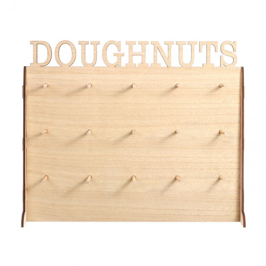 Wooden Donut Wall Stand Holder Sweet Doughnut Holds Wedding Party Kitchen Storage Rack Wooden Donut Wall Stand Holder Sweet Doughnut Holds Wedding Party Kitchen Storage Rack