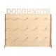 Wooden Donut Wall Stand Holder Sweet Doughnut Holds Wedding Party Kitchen Storage Rack Wooden Donut Wall Stand Holder Sweet Doughnut Holds Wedding Party Kitchen Storage Rack