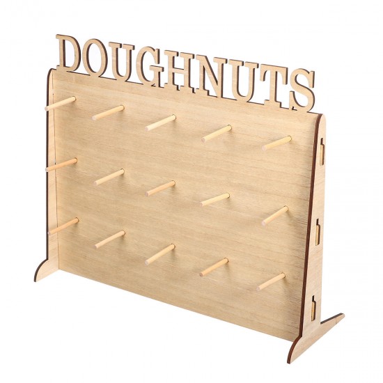 Wooden Donut Wall Stand Holder Sweet Doughnut Holds Wedding Party Kitchen Storage Rack Wooden Donut Wall Stand Holder Sweet Doughnut Holds Wedding Party Kitchen Storage Rack