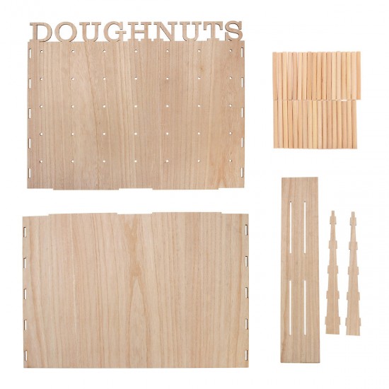 Wooden Donut Wall Stand Holder Sweet Doughnut Holds Wedding Party Kitchen Storage Rack Wooden Donut Wall Stand Holder Sweet Doughnut Holds Wedding Party Kitchen Storage Rack