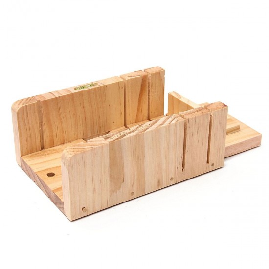 Wooden Handmade Loaf Soap Cake Mould Silicone Making Slicer Cutter