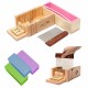 Wooden Handmade Loaf Soap Cake Mould Silicone Making Slicer Cutter Wooden Handmade Loaf Soap Cake Mould Silicone Making Slicer Cutter