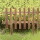 Wooden Picket Fence Garden Lawn Edging Yard Outdoor Weatherproof Impregnation