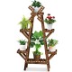 Wooden Succulent Flower Pot Shelf Rack Multi-Layer Solid Wood Floor Indoor Living