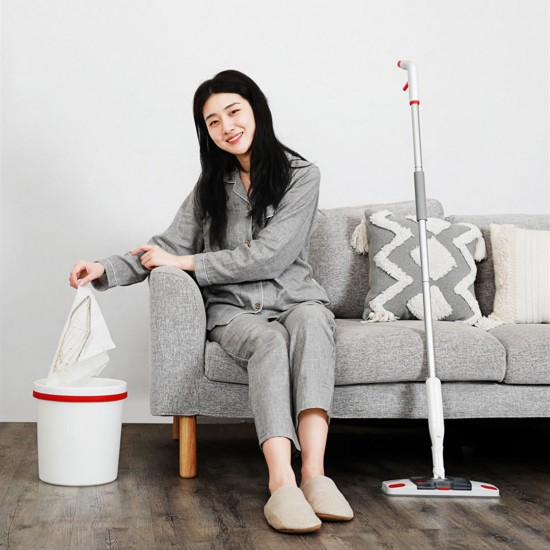 2 In 1 Spray Floor Mop 360° Universal Rotating Home Cleaning Tools Non-woven Fabric from