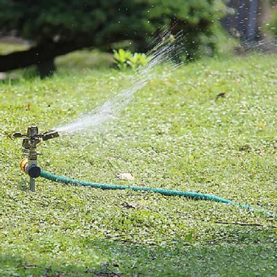 Zinc Alloy Lawn Garden Sprinkler 360° Water Spray Hose Irrigation System Tools Zinc Alloy Lawn Garden Sprinkler 360° Water Spray Hose Irrigation System Tools