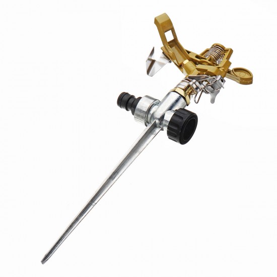 Zinc Alloy Lawn Garden Sprinkler 360° Water Spray Hose Irrigation System Tools Zinc Alloy Lawn Garden Sprinkler 360° Water Spray Hose Irrigation System Tools