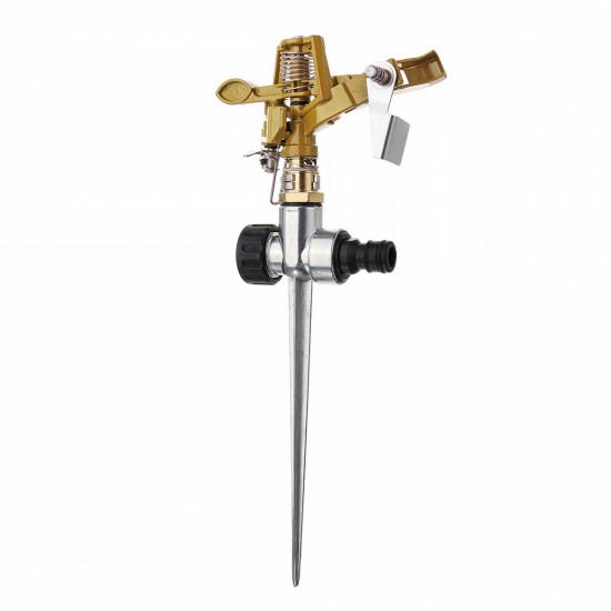 Zinc Alloy Lawn Garden Sprinkler 360° Water Spray Hose Irrigation System Tools Zinc Alloy Lawn Garden Sprinkler 360° Water Spray Hose Irrigation System Tools