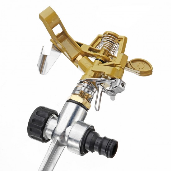 Zinc Alloy Lawn Garden Sprinkler 360° Water Spray Hose Irrigation System Tools Zinc Alloy Lawn Garden Sprinkler 360° Water Spray Hose Irrigation System Tools