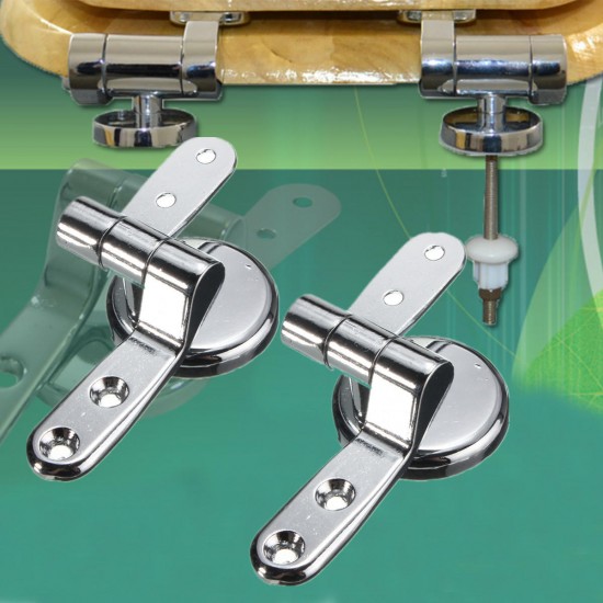 Zinc Alloy Universal Toilet Seat Fitting Replacement Repair Chrome Hinge Kit Zinc Alloy Universal Toilet Seat Fitting Replacement Repair Chrome Hinge Kit