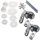 Zinc Alloy Universal Toilet Seat Fitting Replacement Repair Chrome Hinge Kit