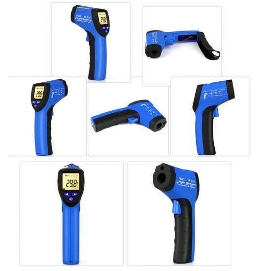 IR-813 -50锝?50°-58锝?022° Digital Infrared Thermometers Non-contact Four Color LCD Display IR Thermometer Handheld Portable Outdoor Thermometer