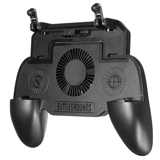 SR Scalable Gamepad Game Controller Joystick Cooling Fans Charger for PUBG for 4.7-6.5inch Mobile Phone