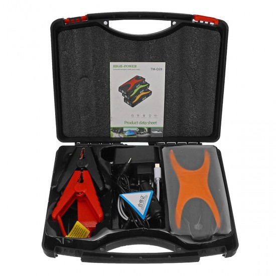 D28A Portable Car Jump Starter 12V 22000mAh Emergency Battery Booster with LED FlashLight Safety Hammer D28A Portable Car Jump Starter 12V 22000mAh Emergency Battery Booster with LED FlashLight Safety Hammer