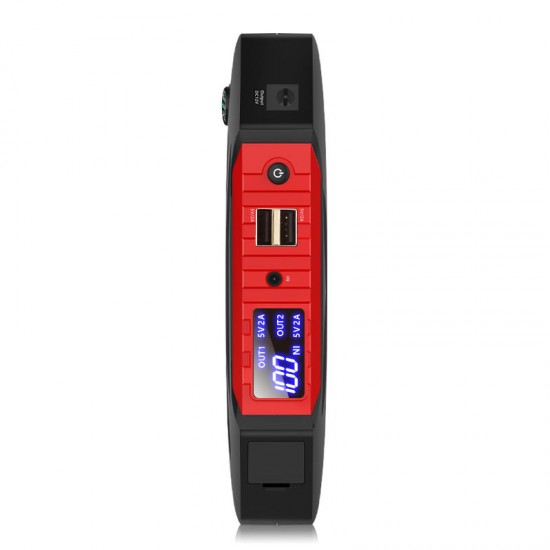 Q8 Plus Portable Car Jump Starter 12V 12000mAh Emergency Battery Booster with LED FlashLight LCD Screen