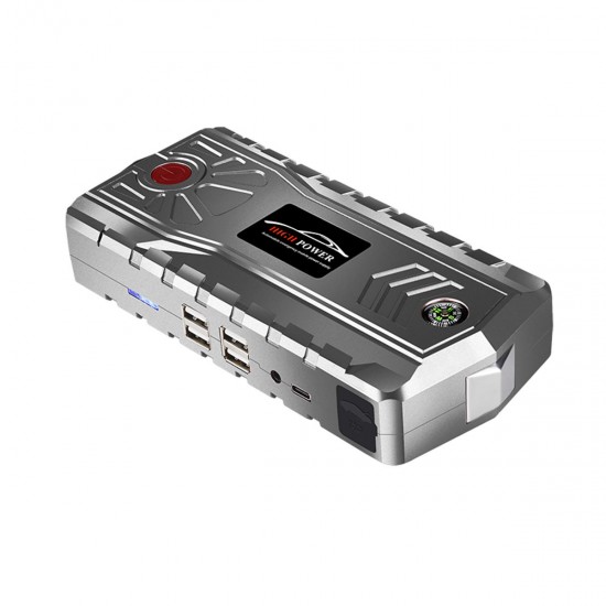 Portable Car Jump Starter 15000mAh 800A Peak Powerbank Emergency Battery Booster Type-C Digital Charger with LED Flashlight USB Port Portable Car Jump Starter 15000mAh 800A Peak Powerbank Emergency Battery Booster Type-C Digital Charger with LED Flashlight USB Port