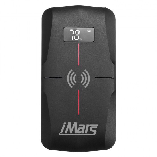 iMars J03 Portable Car Jump Starter 16000mAh 1300A Emergency Battery Booster 10W Wireless Charging QC3.0 Power Bank Waterproof with LED Flashlight