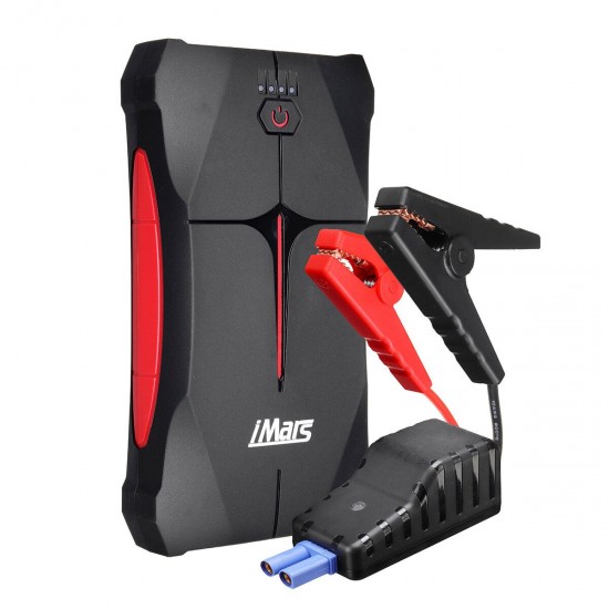 iMars Portable Car Jump Starter 1000A 13800mAh Powerbank Emergency Battery Booster Waterproof with LED Flashlight USB Port