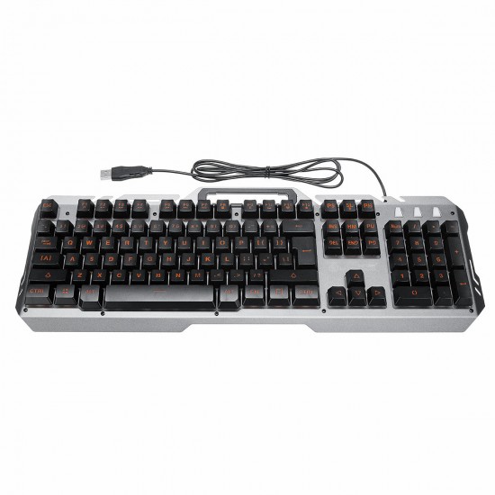 104 Key USB Wired Backlit Mechanical Handfeel Gaming Keyboard with Phone Support