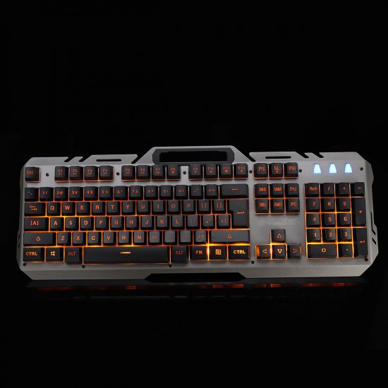 104 Key USB Wired Backlit Mechanical Handfeel Gaming Keyboard with Phone Support