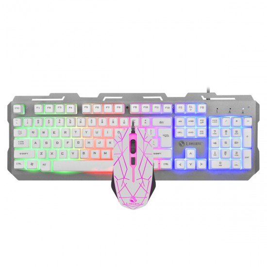 104 Key USB Wired Gaming Keyboard and Mouse Set Waterproof LED Multi-Colored Changing Backlight Mouse For PS3/Xbox Computer Desktop Notebook